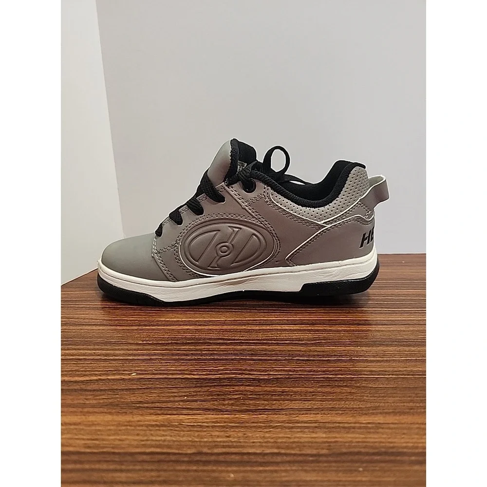 Heely's Voyager Authentic Wheeled Skate Gray Black Kid's Shoes Size 3‎ HL100331
